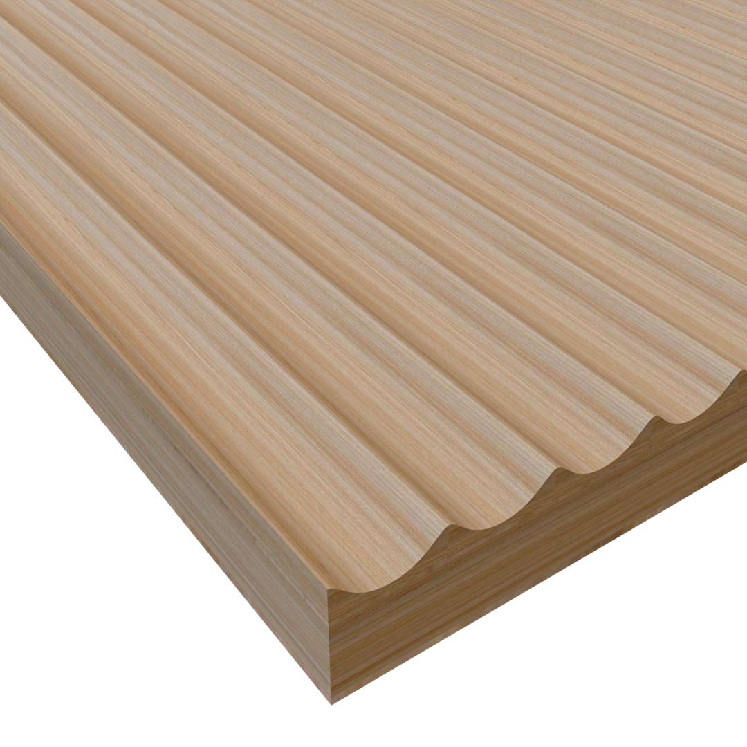 Legato Loops - 20mm Fluted Solid Wood Panels 5mm + Base panel Legato Loops - 20mm Fluted Solid Wood Panels 5mm + Base panel